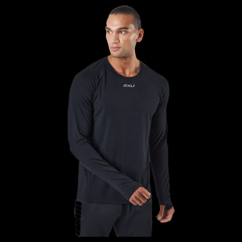 2XU Ignition Base Layer L/s Black/silver Reflective Svart Discount