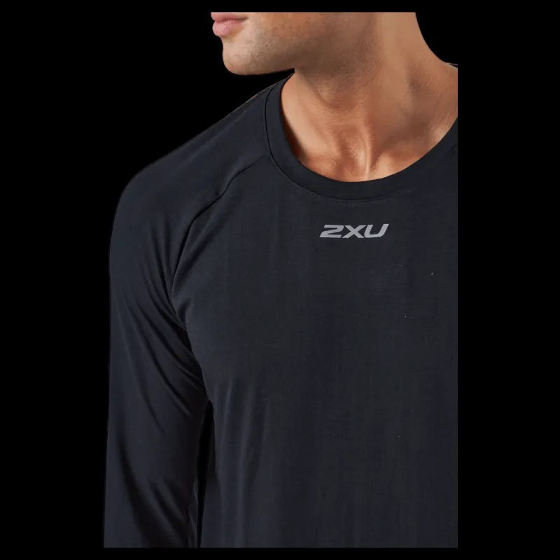 2XU Ignition Base Layer L/s Black/silver Reflective Svart Discount