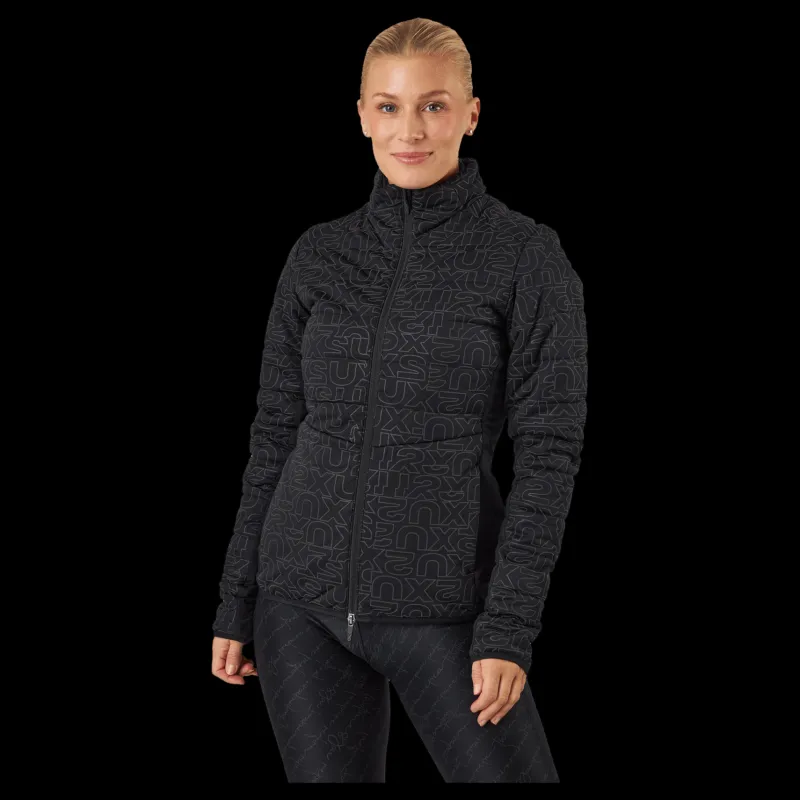 2XU Ignition Insulation Jacket Black/abstract Monogram Svart Discount