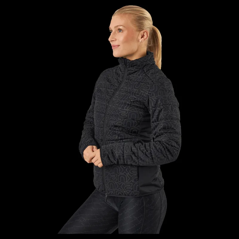 2XU Ignition Insulation Jacket Black/abstract Monogram Svart Discount