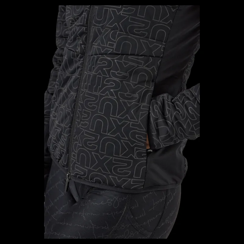 2XU Ignition Insulation Jacket Black/abstract Monogram Svart Discount