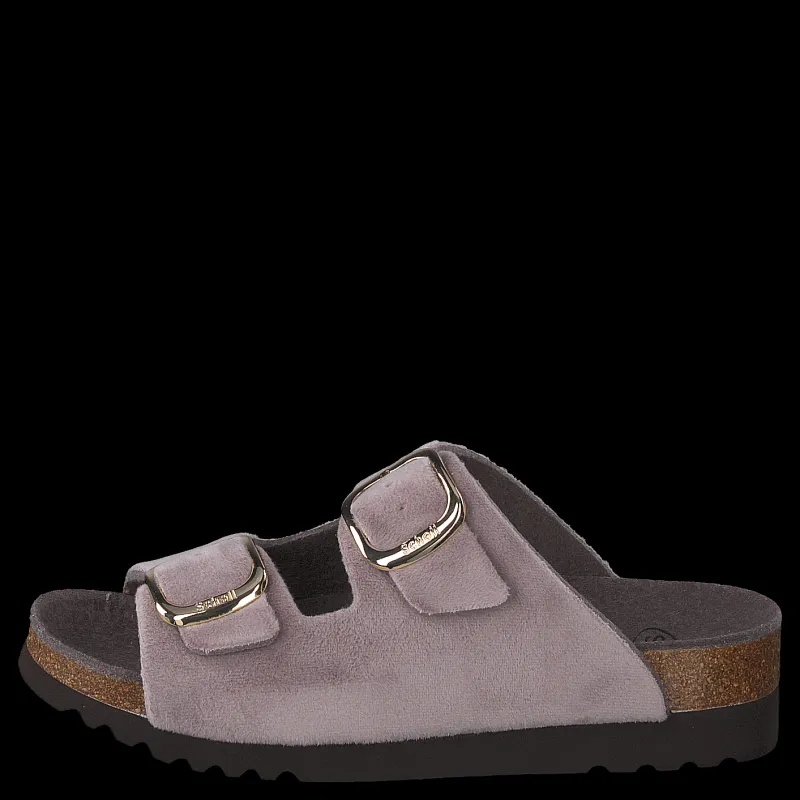 Sale Scholl Ilary Velvet Taupe Brun och Lila