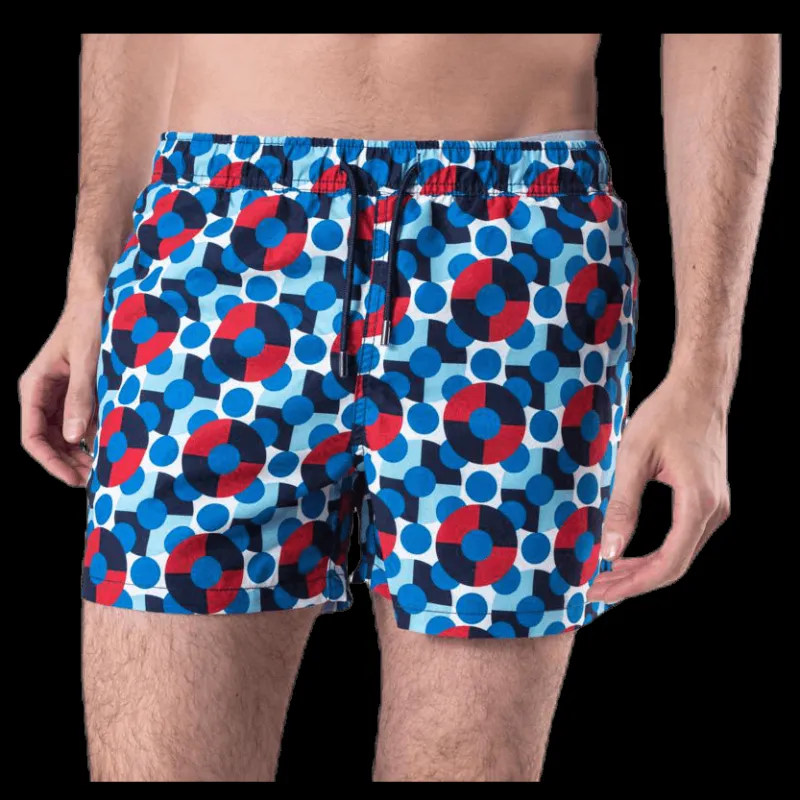 Happy Socks Illusion Dot Swim Shorts Blue Blå Online