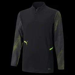 Puma Individual Cup Training 1/4 Zip Top Black/Yellow Svart Best