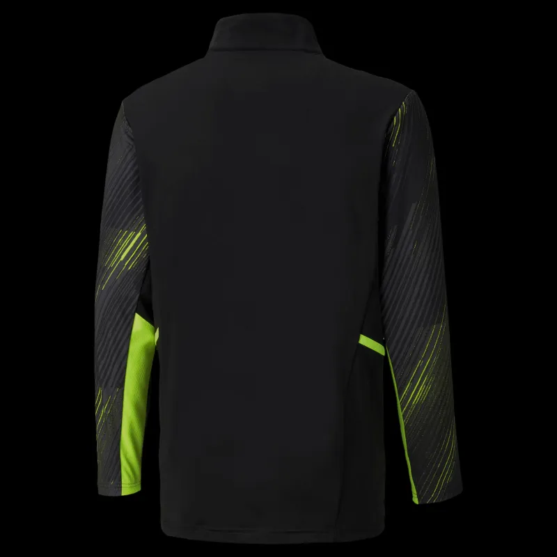 Puma Individual Cup Training 1/4 Zip Top Black/Yellow Svart Best