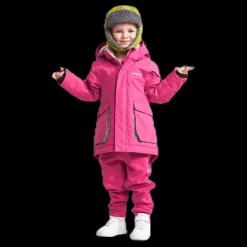 Didriksons Indre Kid's Parka Pink Rosa