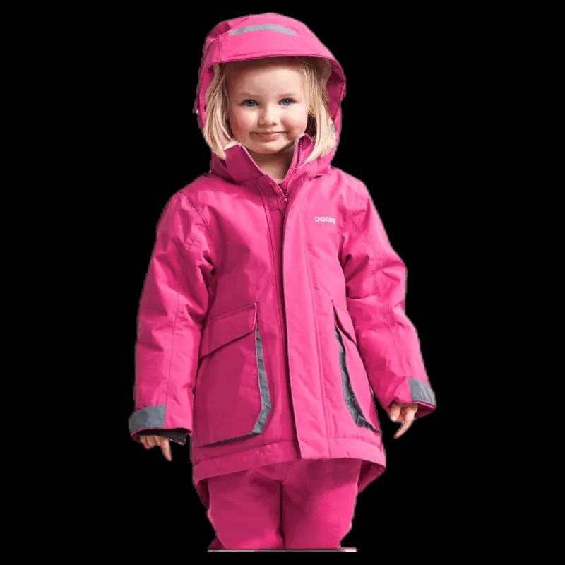 Didriksons Indre Kid's Parka Pink Rosa