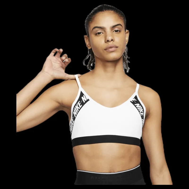Nike Indy Logo Bra White/Black Svart Best