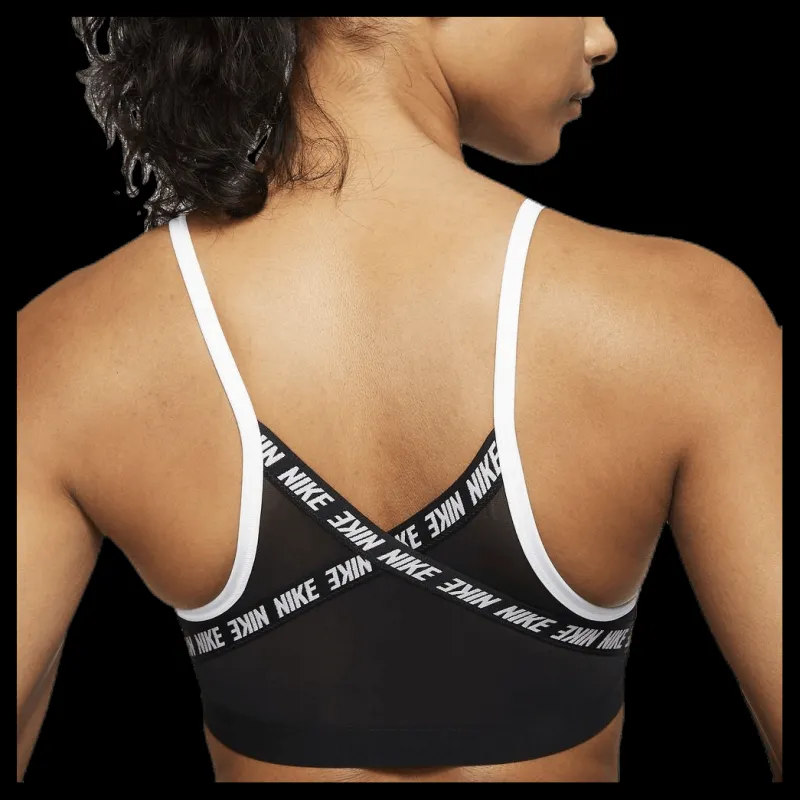 Nike Indy Logo Bra White/Black Svart Best