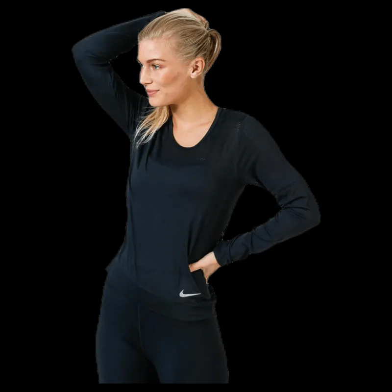 Nike Infinite Top LS Black Svart New