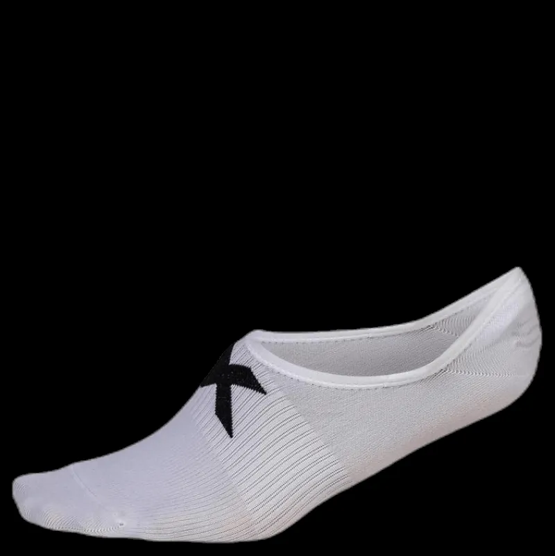New 2XU Invisible Sock 3 Pack White/Black Vit och Svart