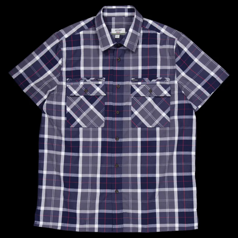Tuxer Iowa Shirt Dark Navy Check Flerfärgad Online