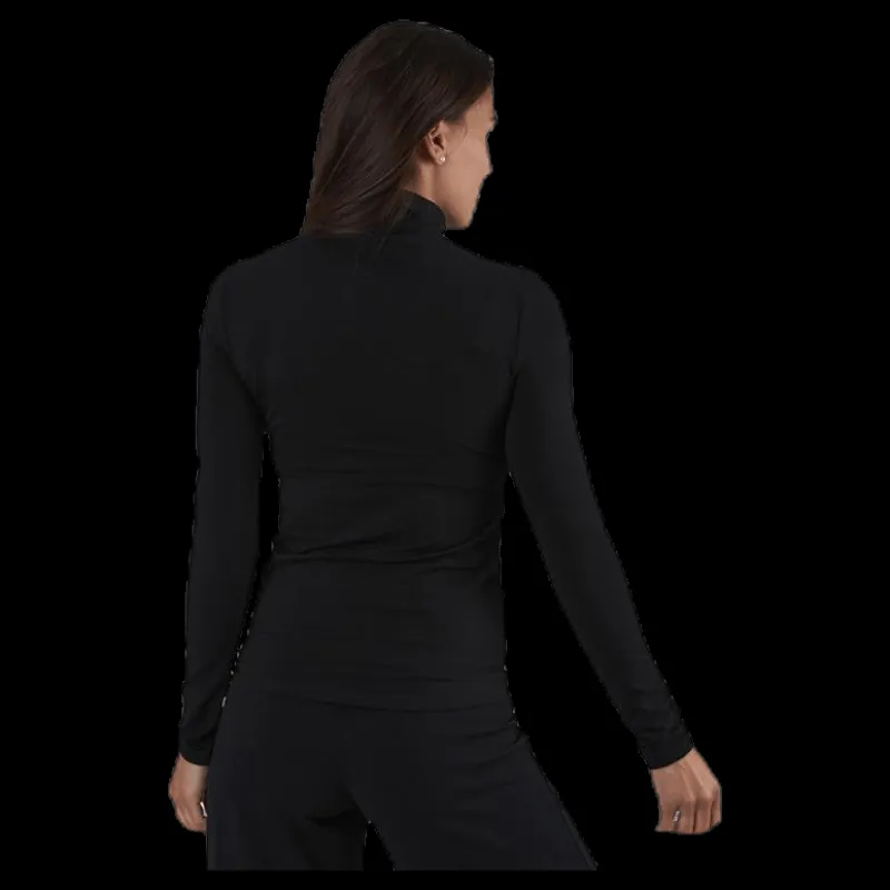 Hot Pieces Irene Ls Rollneck Top Black Svart