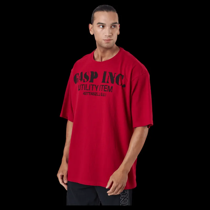 Outlet GASP Iron Thermal Tee Chili Red Röd