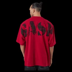 Outlet GASP Iron Thermal Tee Chili Red Röd