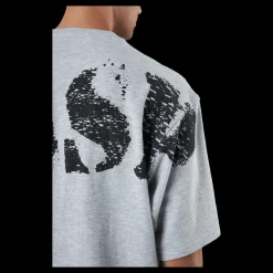 Discount GASP Iron Thermal Tee Grey Melange Grå