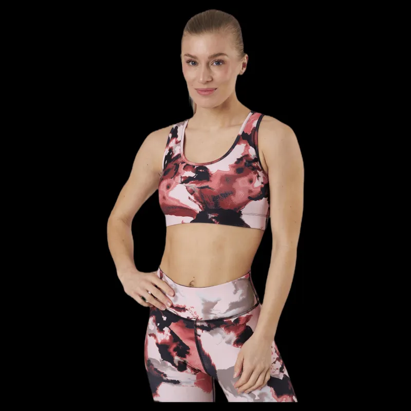 Best Only Play Jabina Life Aop Sports Bra Orange