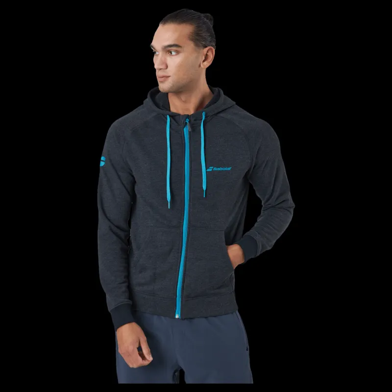 Clearance Babolat Jacket Exercise Hood Black Blå