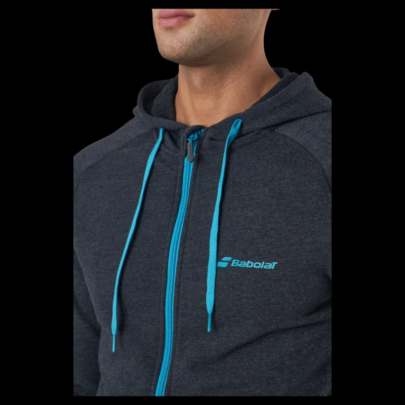 Clearance Babolat Jacket Exercise Hood Black Blå
