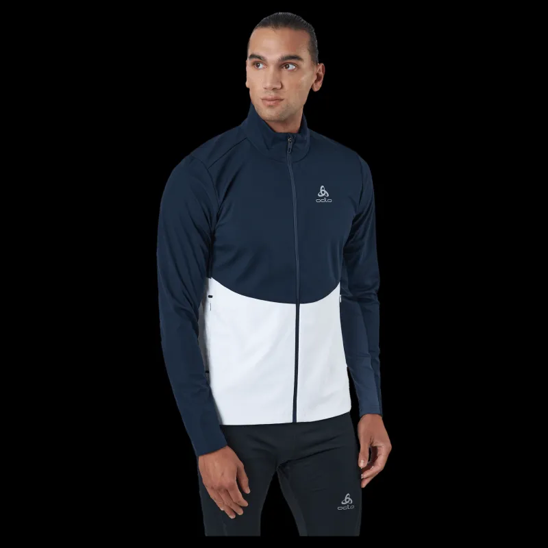 Outlet Odlo Jacket Markenes Dark Sapphire - White Blå