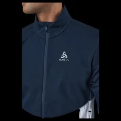 Outlet Odlo Jacket Markenes Dark Sapphire - White Blå