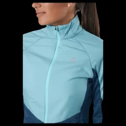 Odlo Jacket Run Easy Warm Hybrid Blue Wing Teal - Polynya Blå Hot