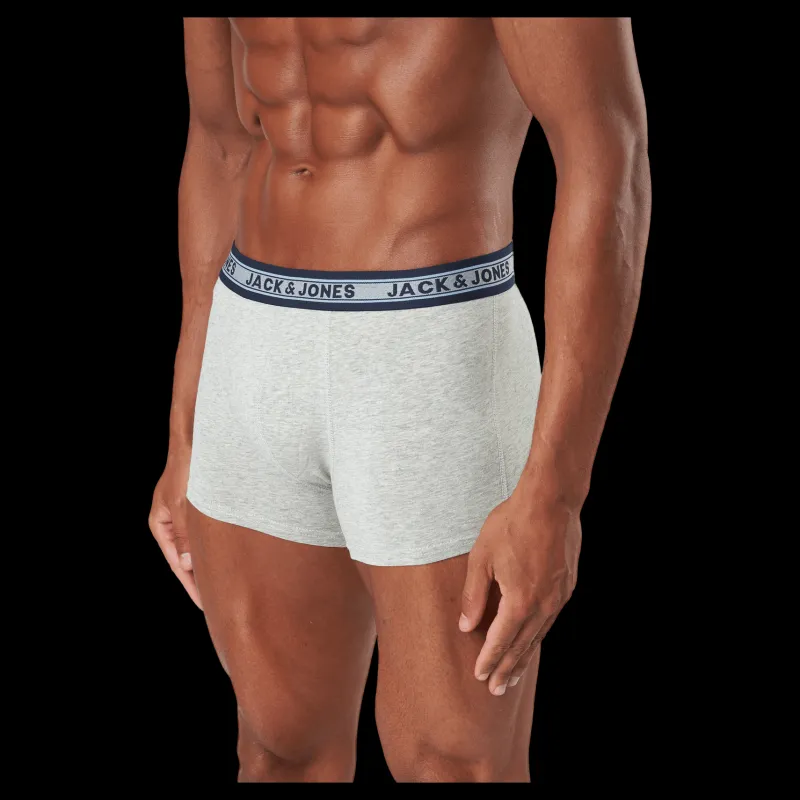 Outlet Jack & Jones Jacoliver Trunks 5 Pack Noos Dark Grey Melange Grå