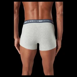 Outlet Jack & Jones Jacoliver Trunks 5 Pack Noos Dark Grey Melange Grå