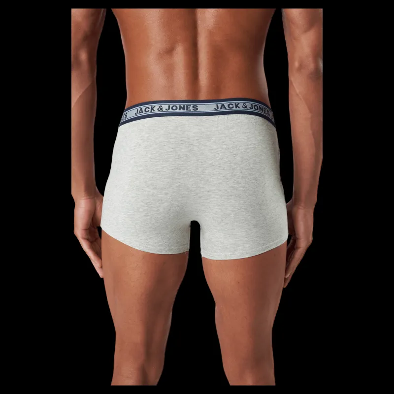 Outlet Jack & Jones Jacoliver Trunks 5 Pack Noos Dark Grey Melange Grå