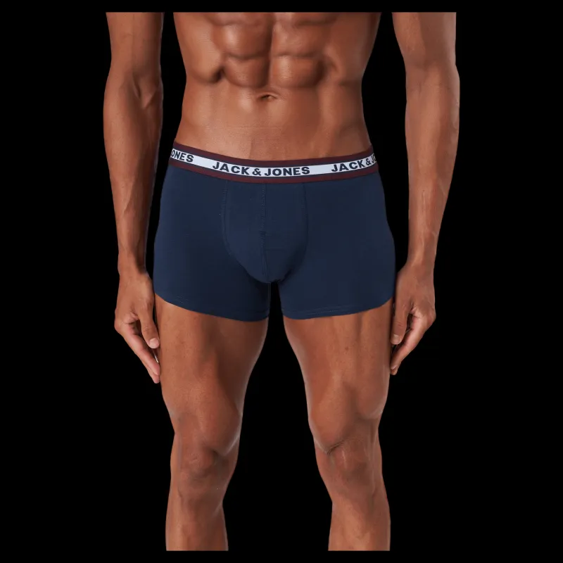 Outlet Jack & Jones Jacoliver Trunks 5 Pack Noos Dark Grey Melange Grå