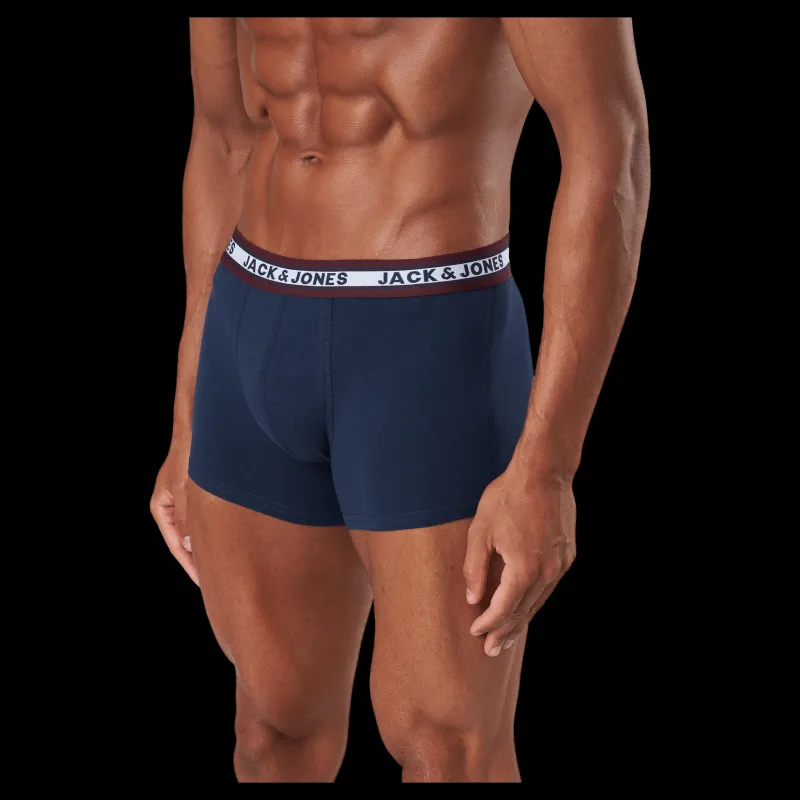 Outlet Jack & Jones Jacoliver Trunks 5 Pack Noos Dark Grey Melange Grå