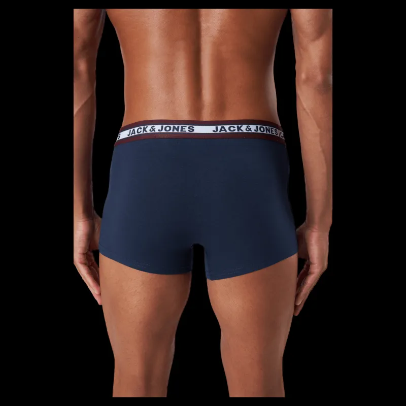 Outlet Jack & Jones Jacoliver Trunks 5 Pack Noos Dark Grey Melange Grå