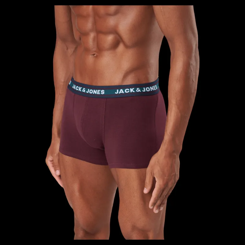 Outlet Jack & Jones Jacoliver Trunks 5 Pack Noos Dark Grey Melange Grå