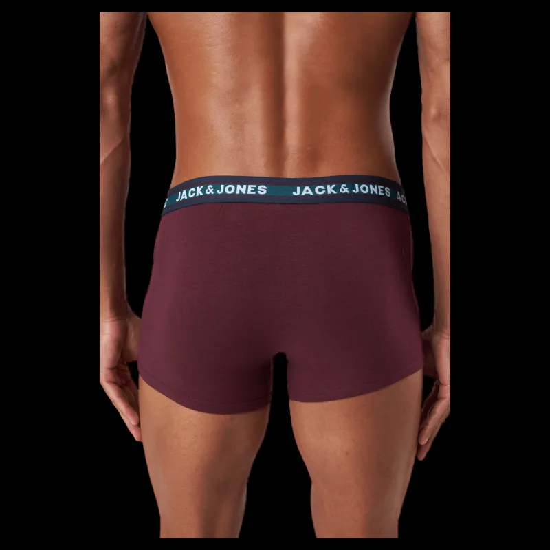 Outlet Jack & Jones Jacoliver Trunks 5 Pack Noos Dark Grey Melange Grå