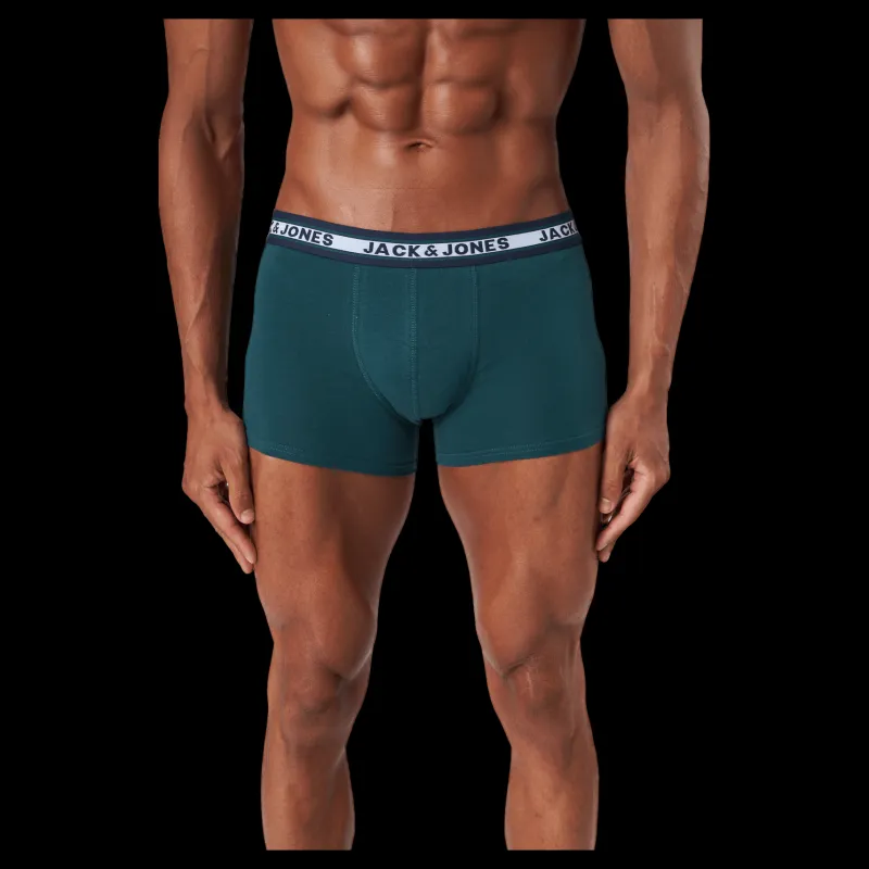 Outlet Jack & Jones Jacoliver Trunks 5 Pack Noos Dark Grey Melange Grå