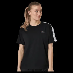 Discount Fila Jakena Taped Tee Black Svart