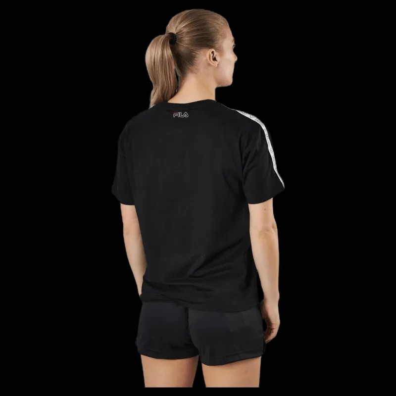 Discount Fila Jakena Taped Tee Black Svart