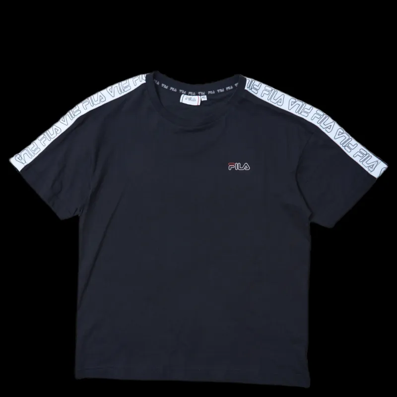 Discount Fila Jakena Taped Tee Black Svart