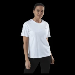 Clearance Fila Jakena Taped Tee White Vit