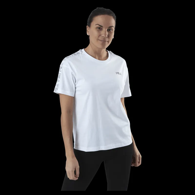 Clearance Fila Jakena Taped Tee White Vit