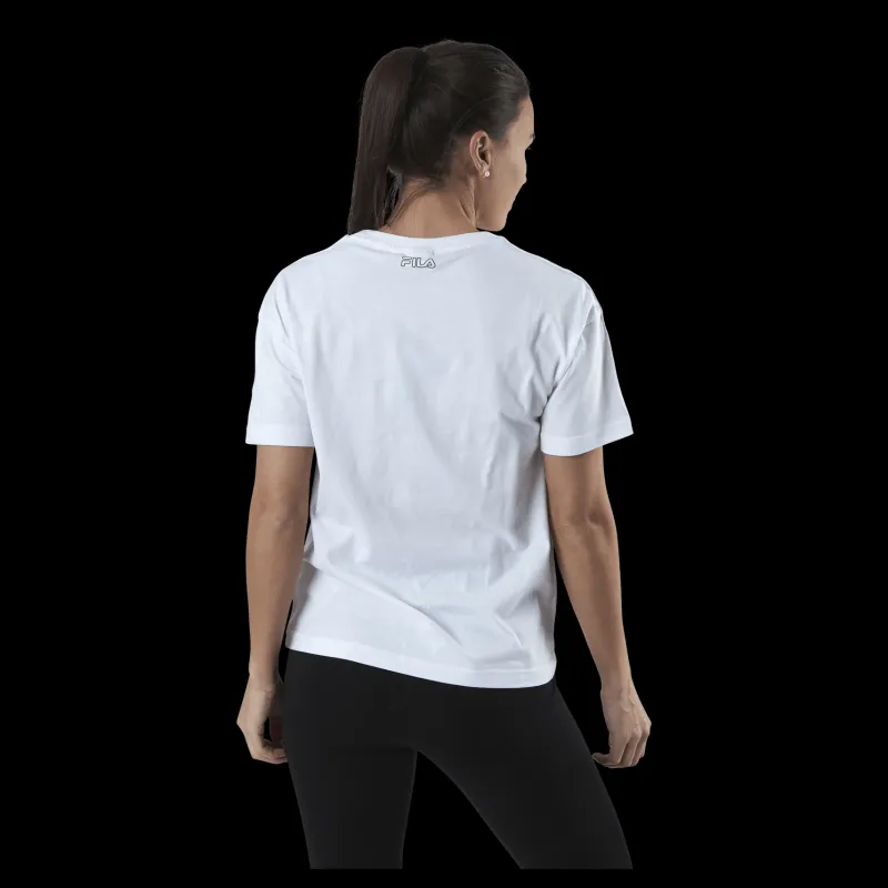 Clearance Fila Jakena Taped Tee White Vit