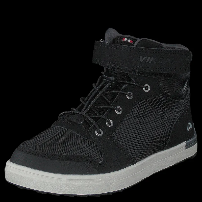 Clearance Viking Jakob Mid Kids Gtx Black/charcoal Svart