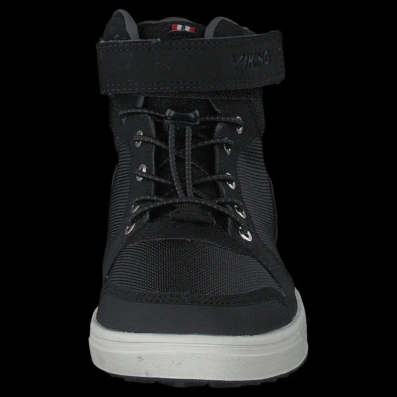 Clearance Viking Jakob Mid Kids Gtx Black/charcoal Svart