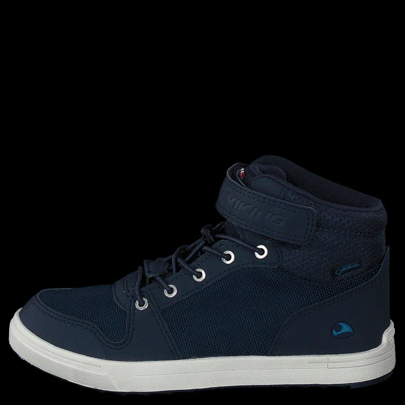 Online Viking Jakob Mid Kids Gtx Navy Blå