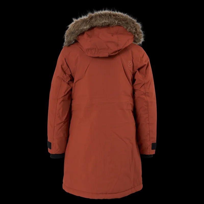 Sale Didriksons Jamila Gs Parka 3 Bisquit Brown Orange