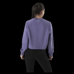 Outlet Fila Jamina Cropped Crew Sweat Purple Lila