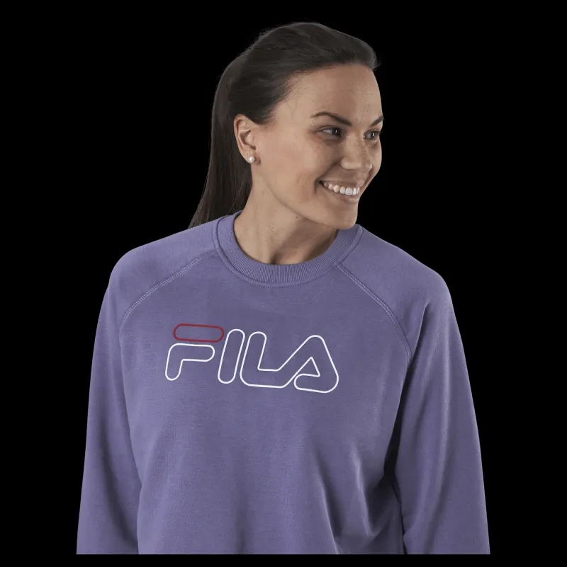 Outlet Fila Jamina Cropped Crew Sweat Purple Lila