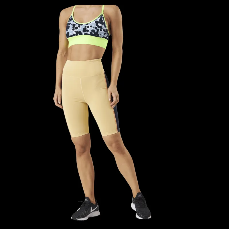 Kari Traa Janni High Waist Shorts Yellow Gul