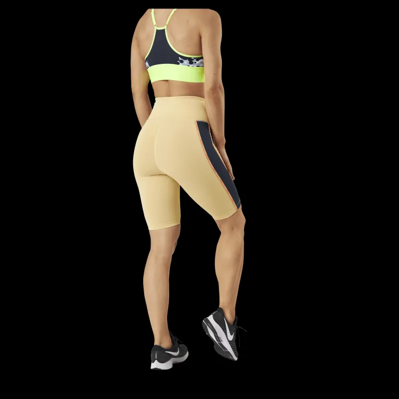 Kari Traa Janni High Waist Shorts Yellow Gul