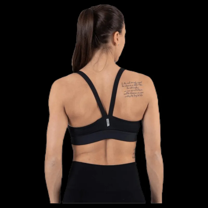 New Only Play Jayda Metallic Sports Bra Black Svart